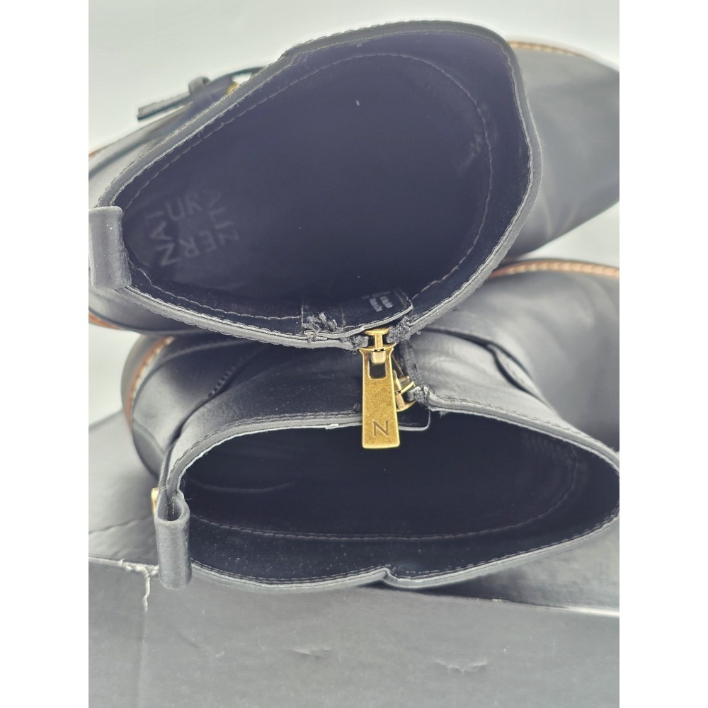 Naturalizer Women Darry Strap Bootie-Water Repellent Ankle Boot Black Sz 9 WIDE - Picture 12 of 13